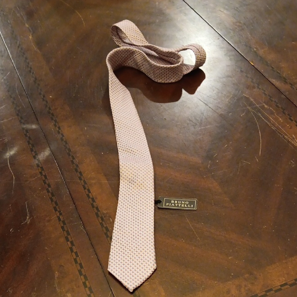 Piattelli Pink Silk Necktie with Classic Width